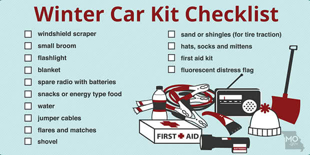 Winter Car Kit Checklist - Missouri State Highway Patrol